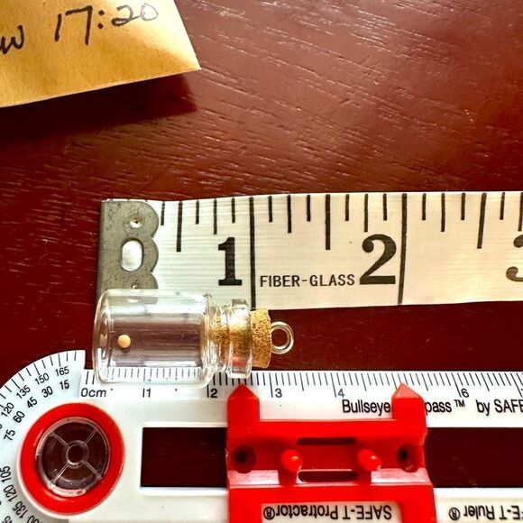 JUST IN☀️Mustard Seed in a Bottle Charm For Necklace Pin Keychains Faith Christ - Picture 6 of 9